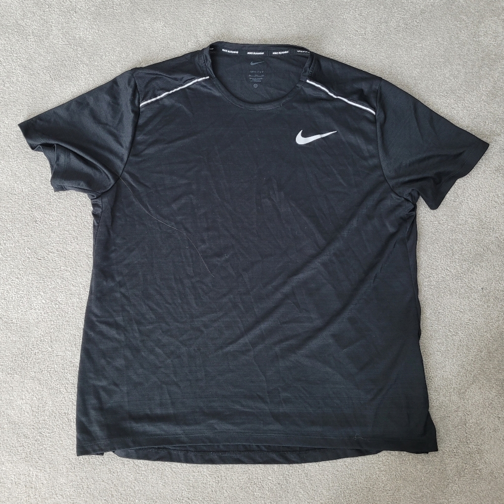 Nike Running Men's Black Short Sleeve Dri-Fit Shirt
